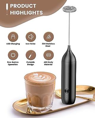 Electric Milk Frother 304 Stainless Steel Mini Foam Maker