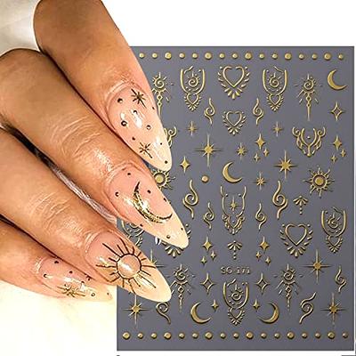 AUOCATTAIL 24 Grids Foil Nail Art Holographic Aluminum Nail Foil Flakes Stickers Nail Sequins 3D Glitter Decoration DIY Design Accessories Rainbow