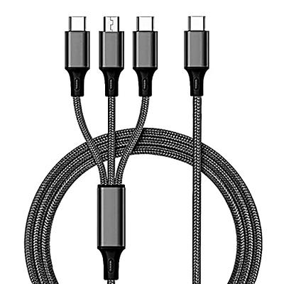 USB Multi Charging Cable 2 in1 Multiple Phone Charger Cord USB C