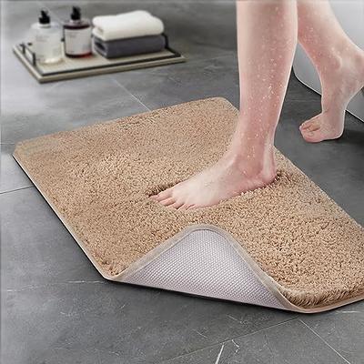 FRESHMINT Large Bathroom Rugs Non-Slip Bath Mat 36”x24”, Washable Soft Long Shower  Mat for Floor & Tub Fluffy Shag Bath Rugs, Durable Water Absorbent  Microfiber Shower Rugs, Dusty Pink - Yahoo Shopping