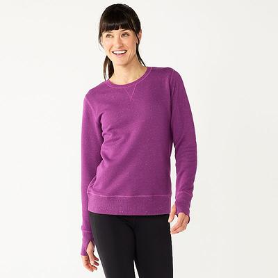 Women's Tek Gear® Ultrasoft Fleece Sweatshirt, Size: XS Tall, Drk