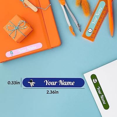 SUNRI 5 Sheets Personalized Labels for Kids School Supplies Waterproof  Custom Name Stickers for Travel Water Bottles Lunch Box 