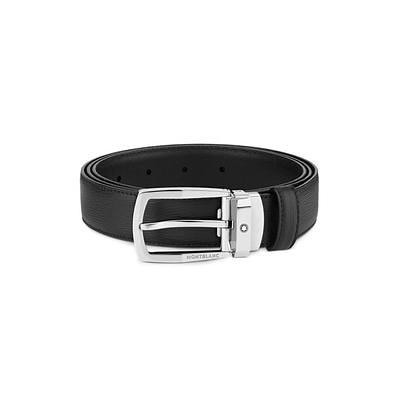 Trafalgar Men's Maverick 32mm Reversible Leather Dress Belt - Black to Brown