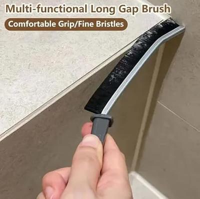 SHUNWEI 2 Pcs Cleaning Brush Small Scrub Brush for Cleaning Sink Scrub Brush, Bathroom Kitchen Edge Corner Grout Cleaning Brushes, Sliding Door or