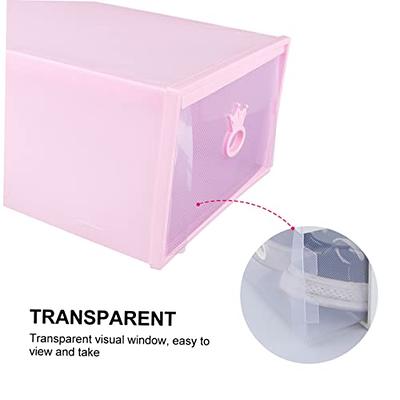 Transparent Storage Shoes Box Foldable Shoe Box Organizer Drawer