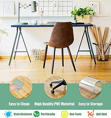 PVC Floor Mat Transparent Carpets Wooden Floor Protection Rugs