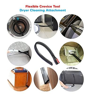 For Dyson V7 V8 V10 V11 V15 Flexible Crevice Tool & Horsehair Dust Brush -  Perfect for Cleaning Dryer Vent, Car Detailing & Small Spaces