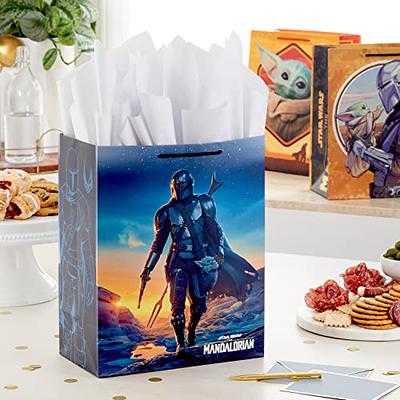 Hallmark 13 Large Star Wars Gift Bag with Tissue Paper (Baby Yoda, The Mandalorian) for Christmas, Birthdays, Baby Showers, Halloween, May The Fourth