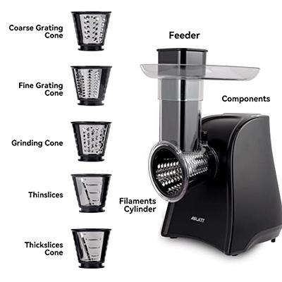 Electric Cheese Grater, Cheese Grater Electric, One-Touch Control Electric  Grater Machine for Vegetable, Fruits, Potato, Electric Cheese Shredder