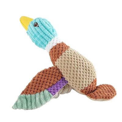 Dog Treat Dispensing Duck Dog Toy Squeak Dog Puzzle Toy Durable