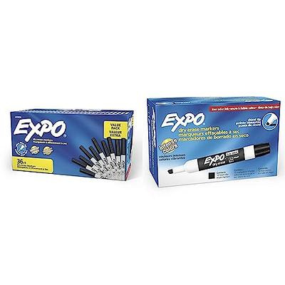 Expo Low Odor Markers Fine Tip Black 8ct