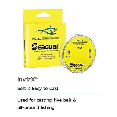 Seaguar, InvizX Freshwater Fluorocarbon Line, 600 Yards, 10 lbs Tested,  010 Diameter, Virtually Invisible, 10VZ600 - Yahoo Shopping