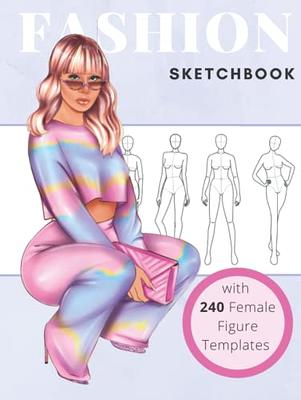 Fashion Sketchbook Figure Drawing Poses for Designers: Fashion