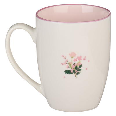 12oz Cafe Mug with Lid - Rose Gold