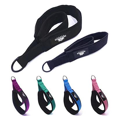 2Pcs Pilates Double Loop Straps Feet Fitness Equipment Straps Double Padded  Pilates D-Ring Loops Yoga Double Loop Straps Handle Straps Pilates