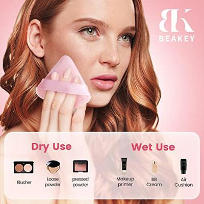 Facemade 6 Pcs Makeup Sponges Set, Makeup Sponges for Foundation, Latex Free Beauty Sponges, Pink