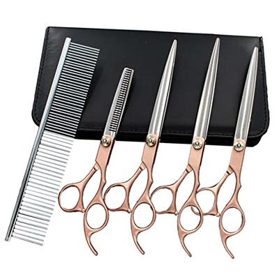 Hair Cutting Scissors, 5.5 inch Professional Japan 440c blue black hair  cutting scissors haircut thinning barber haircutting shears Hairdresser  scissors (Color : Set) - Yahoo Shopping