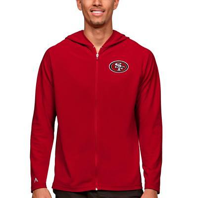 San Francisco 49ers Antigua Victory Pullover Hoodie - Scarlet