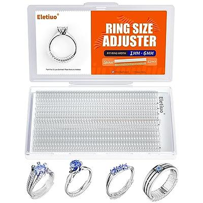 VILLCASE 12 Pcs Adjustment Artifact Mens Silicon Rings Ladies Rings Men's  Silicone Rings Ring Size Adjuster for Loose Rings Ring Insert for Loose  Ring