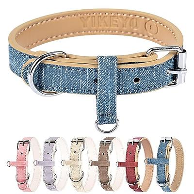 Pet Dog Adjustable Leather Collar Leash Set For Small Medium Large