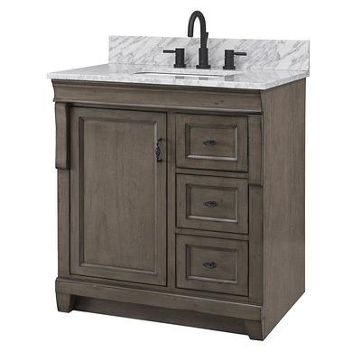 Home Decorators Collection Stockley 18 in. W x 19 in. D x 22 in. H Single  Sink Floating Bath Vanity in Forest Elm with White Cultured Marble Top  B36X20167 - The Home Depot