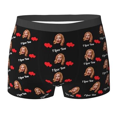 Custom Boxers Briefs for Men,Personalized Underwear with Face