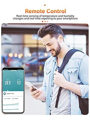 ThermoPro WiFi Thermometer Hygrometer TP90, Compatible with Alexa, Smart Humidity Temperature Sensor with App, Wireless Home Temperature and Humidity