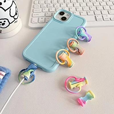 10Pcs Silicone Spiral Cable protector for iphone Usb Charger Cable Winder  Protection Anti-break Protective for Samsung Android