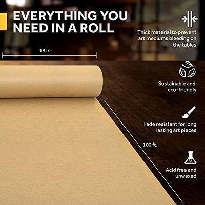 IDL Packaging Brown Kraft Paper Roll 18 x 180' - Perfect Paper for