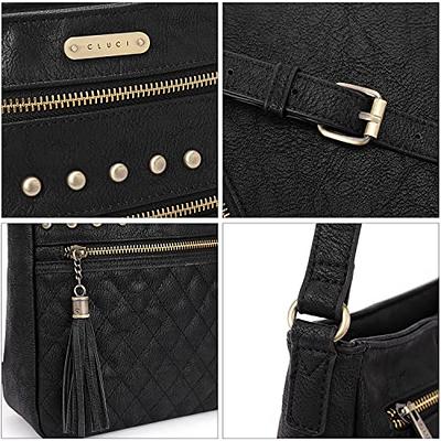 River Island pocket front slouch bag in black