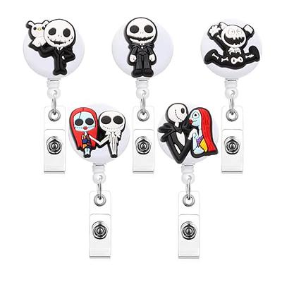 5Pcs Nurse Badge Reel Funny Retractable Badge Holder with Clip