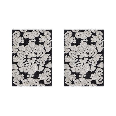 Better Trends Medallion Set 2pc Set Bath Rug 21-in x 34-in Beige