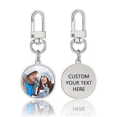 Hunjunt Custom Keychain with Picture Double Sided Engraved Printing  Personalized Photo Key Chain Customized Memorial Gift - Yahoo Shopping