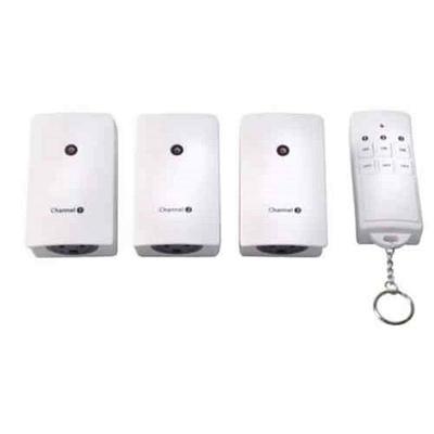 BLACK + DECKER 3-Pack Grounded Indoor Wireless Remote Outlets