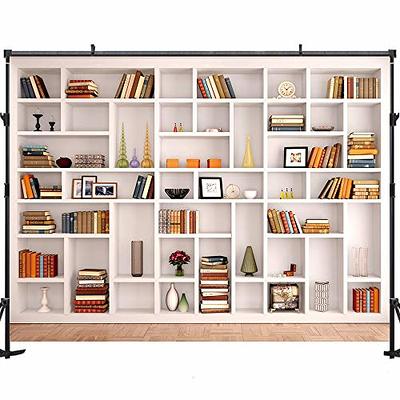 Vintage Library old Books on Shelves Backdrop 7x5ft Vinyl Photo Background