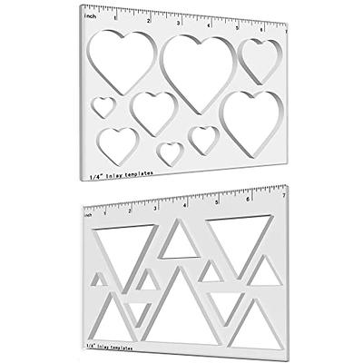 21 in 2 Heart and Triangle Template Inlay Template, Decorative and Router  Templates for Woodworking (2 Pc) - Yahoo Shopping