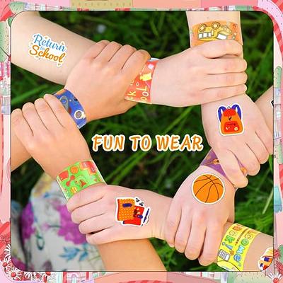 Tkifoda 48 Pcs Back to School Slap Bracelets and 50 Pcs Party Stickers with  Student Study Theme Slap Bracelets Wristbands for First Day of School  Decorations, Classroom Rewards, Kid Birthday Gifts - Yahoo Shopping