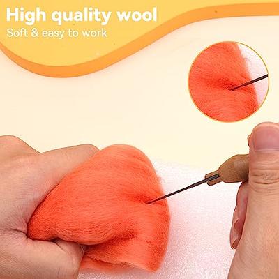 Wool Roving Yarn, 1.76oz Colored Natural Wool Roving,Wool Felting Supplies  Pure Wool Chunky Yarn Wool for Needle Felting, Wet Felting, handcrafts and