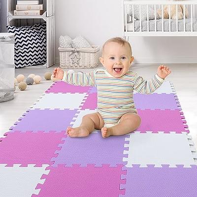 MQIAOHAM children puzzle mat play mat squares play mat tiles baby mats for  floor puzzle mat soft play mats girl playmat carpet interlocking foam floor  mats for baby green grey 108112 