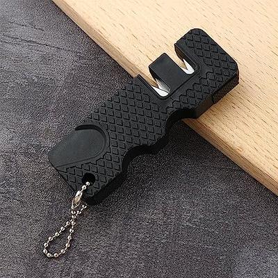 Ceramic Multipurpose Keychain Whetstone Carbide Knife Pocket Diamond Tool  Scissor Sharpen Fish Sharpener Kitchen Accessories