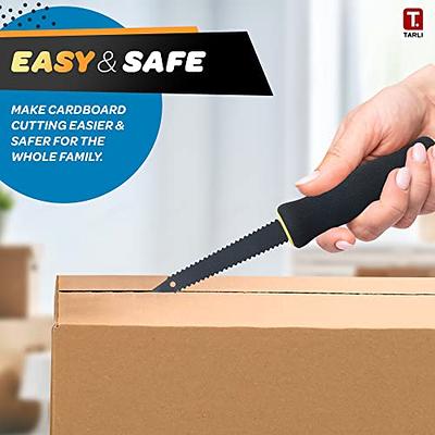 Farberware Ceramic 5-inch Utility Knife with Custom-Fit Blade Cover,  Razor-Sharp Kitchen Knife with Ergonomic, Soft-Grip Handle,  Dishwasher-Safe