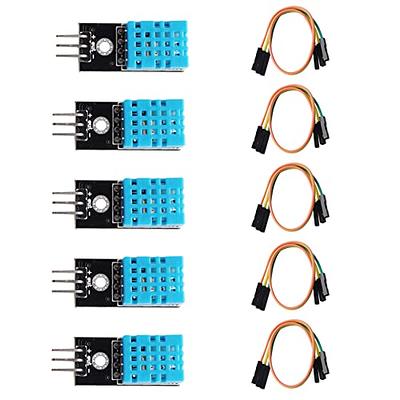 Stemedu DHT11 Humidity and Temperature Sensor Module 3.3V-5V Digital Temp  Humidity Sensor 20%~90% RH Humidity Measure Range 0~50℃ Temperature Measure  Range (Pack of 5) - Yahoo Shopping