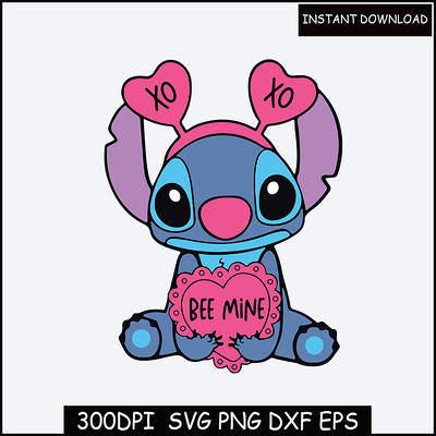 Lilo and Stitch Cartoon Characters Svg, Png, Eps, Pdf, Dxf, Digital Download