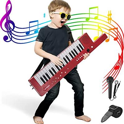  31 Keys Pink Keyboard Piano for Beginners Kids,Mini Playing  With Bench,Microphone,Mobile Phone Connection,Record  Playback,Multi-Instrumental Toys for 2 3 4 5 Year Old Girls Boys,Birthday  Gifts : Toys & Games