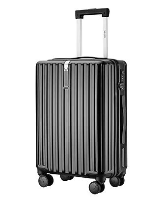 MGOB Carry On Luggage, Carry On Suitcase with Spinner Wheels, 100% PC ...