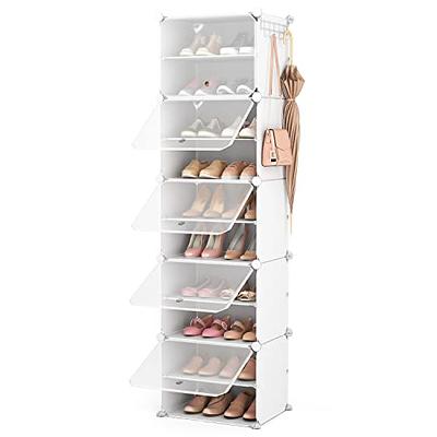 Shoe Racks for Closet Space Saver - 4pcs Closet Shoe Rack Floor