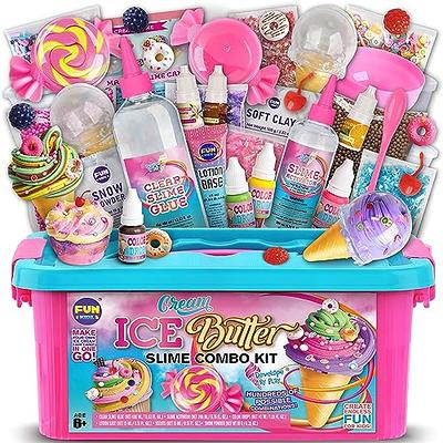 Ultimate Slime Kit for Girls 10-12 | Perfect Toys for Girls 7-12 Years Old  | Complete DIY Slime Making Kit for Kids and Boys | Christmas Party Favors