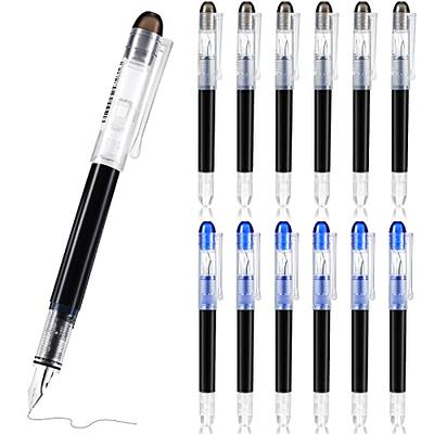 Comfortable Grip Art Drawing Pen- 12-Piece Set with Clear Lines, Fluently Writing, Metal Clip, Micro Fine Line Drawing, Art Pen, Home Supply, Size