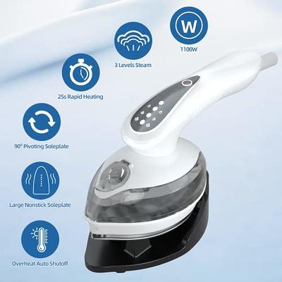 Steam Iron Travel Iron Steamer for Clothes Portable Handheld Irons for Dry  & Wet Ironing Mini Steam Iron Suitable for Home Travel Business 