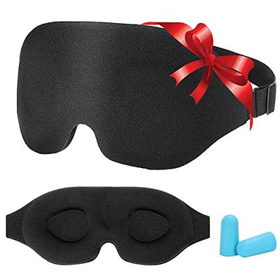 Eye Mask for Sleeping, Blackout Sleep Mask for Women Men, 3D Sleeping Mask,  Eye Covers with Adjustable Strap Breathable & Soft for Travel, Yoga